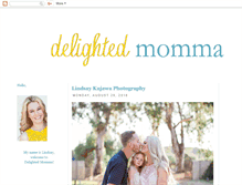 Tablet Screenshot of delightedmomma.com